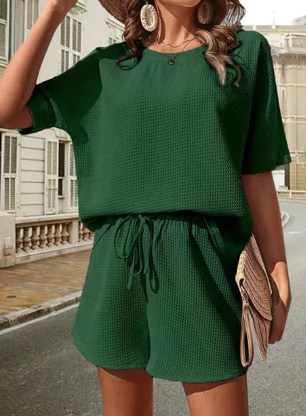 Western Batwing Shirt & Shorts Set