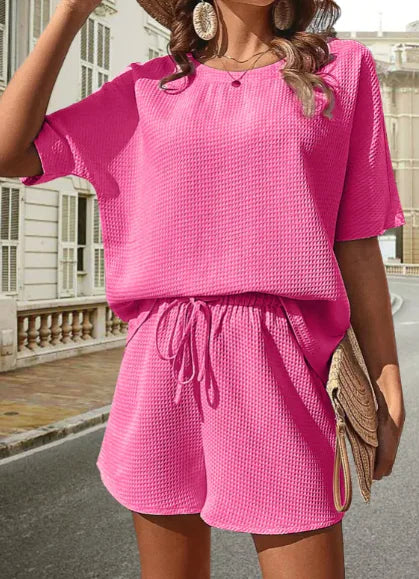 Western Batwing Shirt & Shorts Set