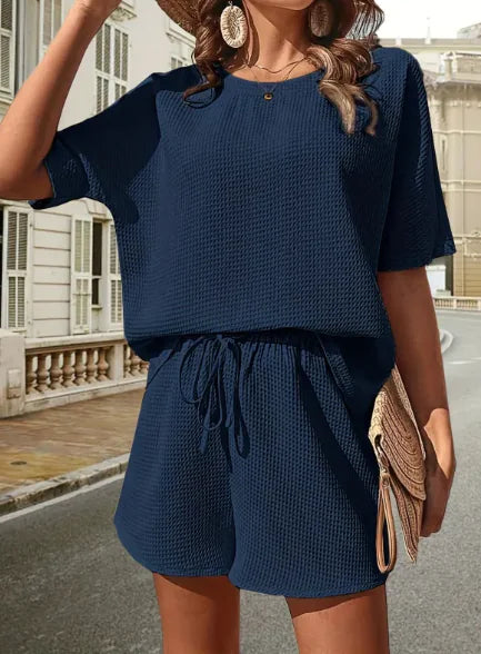 Western Batwing Shirt & Shorts Set