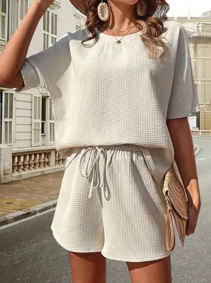 Western Batwing Shirt & Shorts Set