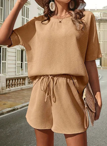 Western Batwing Shirt & Shorts Set