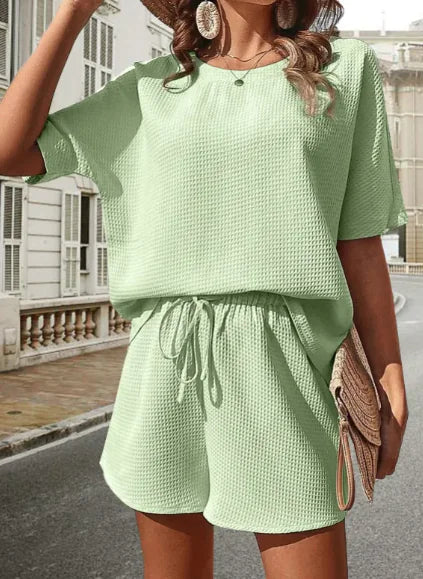 Western Batwing Shirt & Shorts Set