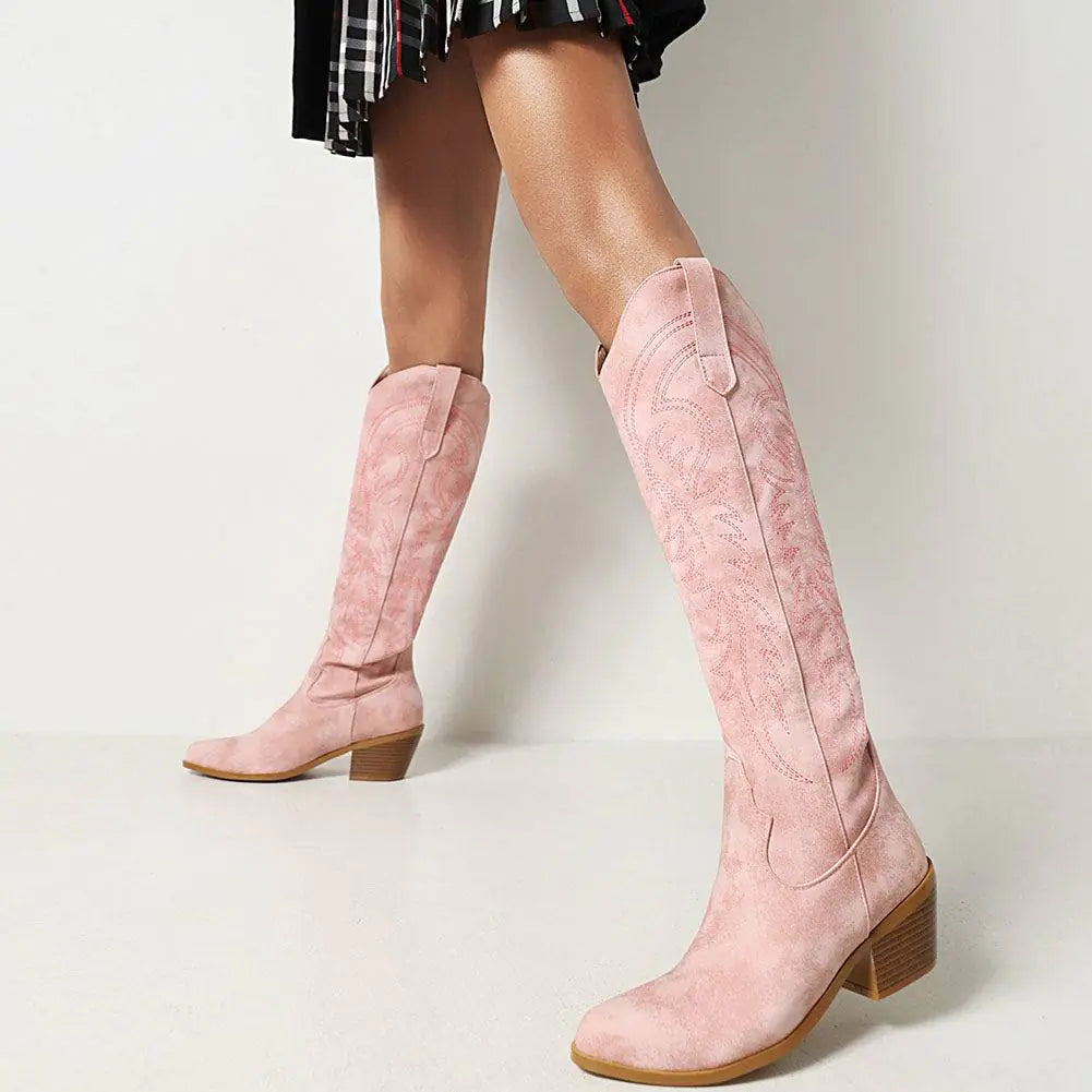 Western Women's High Heel Pointed Toe Boots
