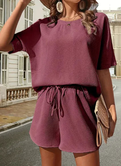Western Batwing Shirt & Shorts Set
