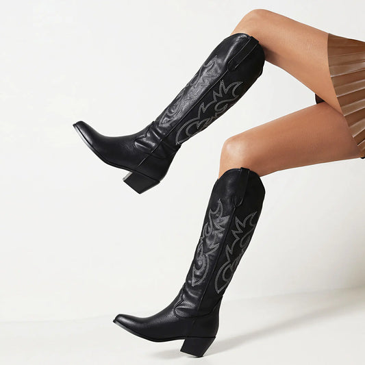 Western Women's High Heel Pointed Toe Boots