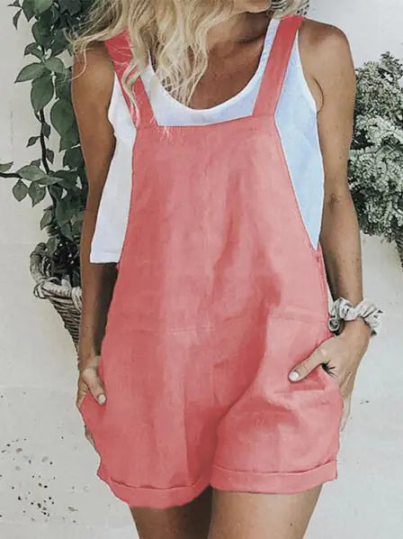 Summer Women's Multicolor Overalls (Fashionable)