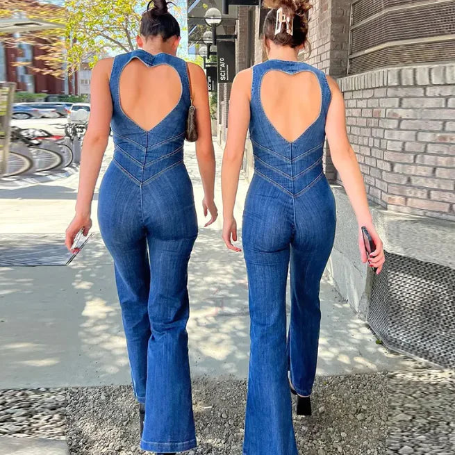 Western Denim Jumpsuit