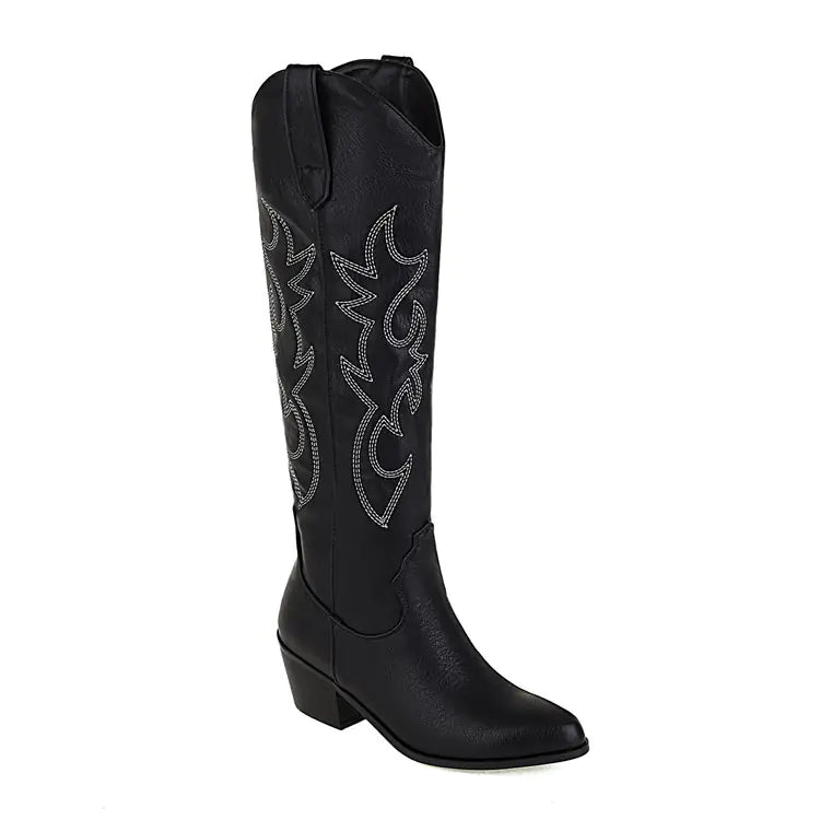 Western Women's High Heel Pointed Toe Boots