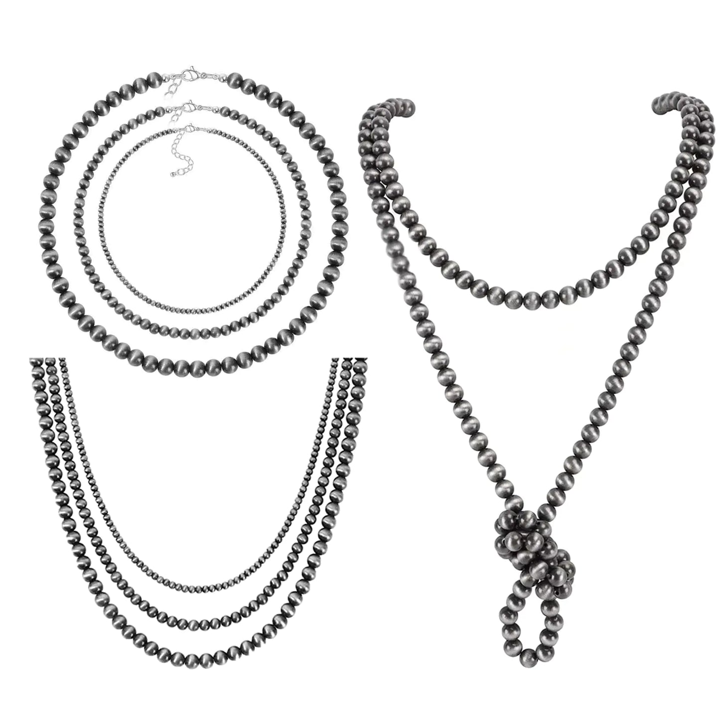 5Pcs Western Jewelry Navajo Pearl