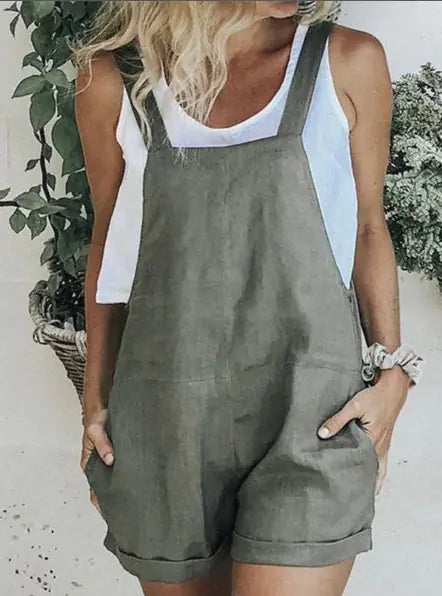 Summer Women's Multicolor Overalls (Fashionable)